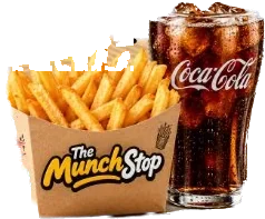 Regular fries and a cold drink